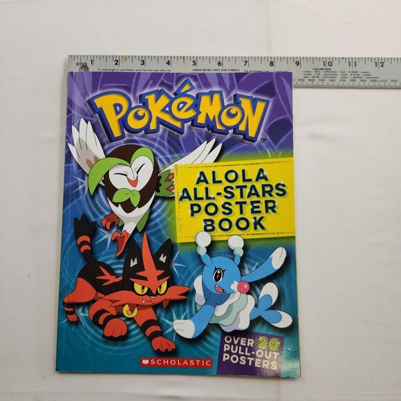 Pokemon - Alola All-Stars Poster Book - Over 20 Pull-Out Posters - Picture 9 of 9